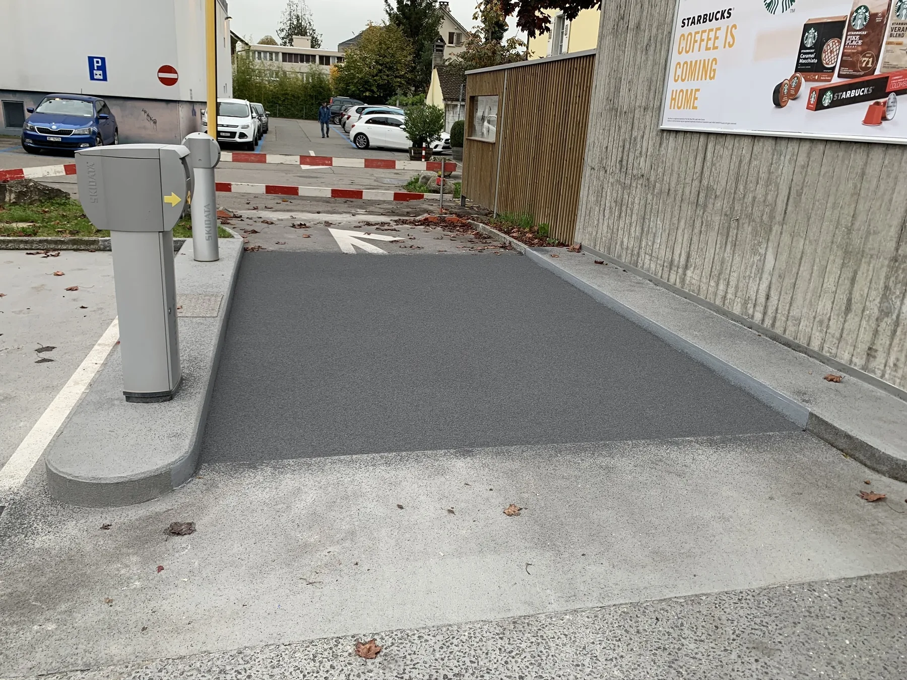 Rutschfeste Zufahrtsrampe
